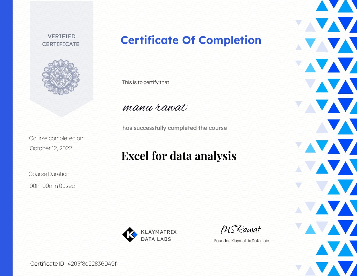 sample training certificate